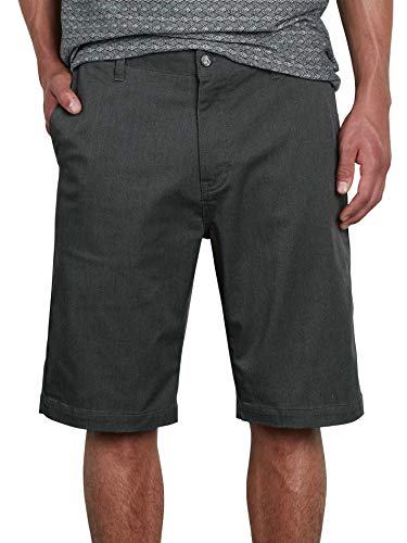 Volcom Men's Vmonty Stretch Chino Short, CHARCOAL HEATHER, 36