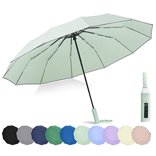 BAODINI Umbrella for Rain Windproof Medium Size Automatic Compact Umbrella for Men-Women's Big Umbrella for Car Backpack