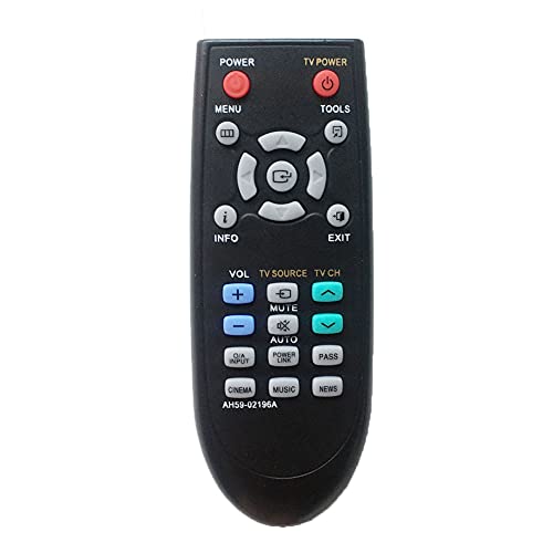 Replacement Remote Control AH5902196A Compatible for Samsung HT-SB1 HT-WS1 HT-SB1G HT-SB1R HT-WS1G HT-WS1R HTSB1 HTWS1 HTSB1G HTSB1R HTWS1G HTWS1R Crystal Surround Air Track