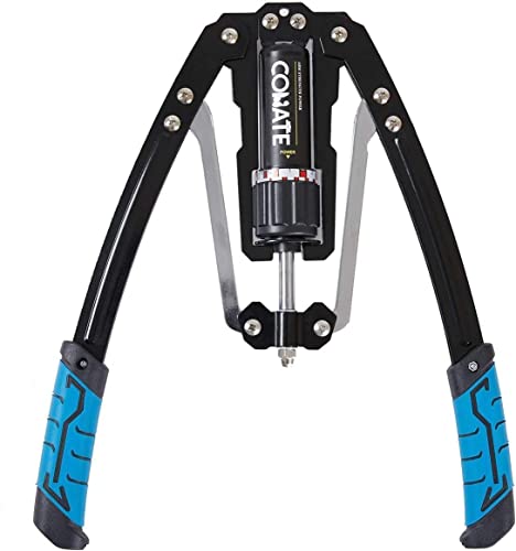 Arm Exerciser, Arm Muscle Training Machine, Adjustable Hydraulic Pressure 22-440lbs, Power Twister Bar Adjustable Fitness Equipment for Men and Women-Exercise Biceps, Pectoral Muscles,Blue