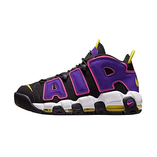 Nike Men's Air More Uptempo '96 Sneakers, Black/Multi-color-court Purple, 10