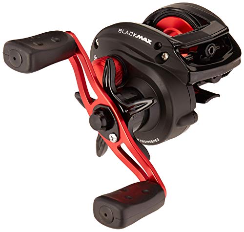 Abu Garcia 1365366 Black Max Low Profile Reel, 6.4: 1 Gear Ratio, 5 Bearings, 26' Retrieve Rate, 18Lb Max Drag, RH, Boxed