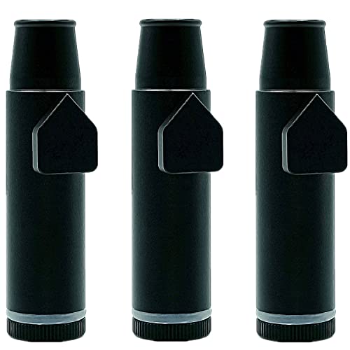 ND Portable Metal Leak-proof Bottle (Second Generation Upgrade Version) Portable Pepper Shaker (Black) (3 Pack)