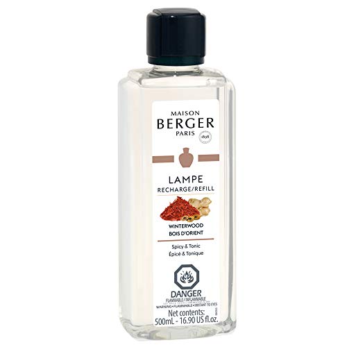Winterwood | Lampe Berger Fragrance Refill by Maison Berger | for Home Fragrance Oil Diffuser | Purifying and perfuming Your Home | 16.9 Fluid Ounces - 500 milliliters | Made in France