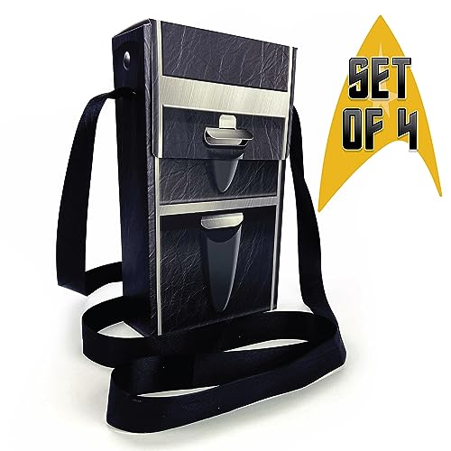 Tricorder Favor Box (Set of 4) Star Trek Costume Accessory - The Original Series, Perfect for Sci-Fi Birthday, Cosplay Fans - Licensed, with Mr. Spock's Vulcan Salute
