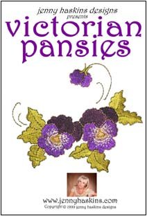 Victorian Pansies by Jenny Haskins Machine Embroidery Software CD