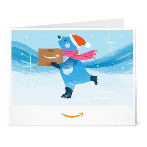 Amazon Gift Card Skating Polar Bear (Print at Home)