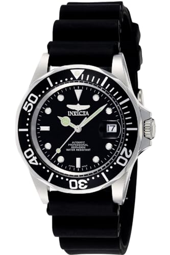 Invicta Men's Pro Diver Automatic Watch with Polyurethane Strap, Black (Model: 9110)