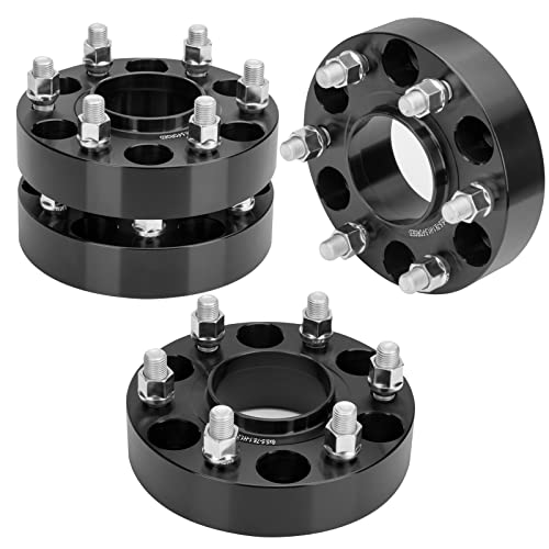 Dynofit 1.5 inch 6x5.5 Wheel Spacers for Chevy Silverado GMC Sierra 1500 Yukon XL Avalanche,4pcs 6x139.7 M14x1.5 Studs 78.1mm Bore Hubcentric Forged Spacer for Tahoe Escalade K1500 Suburban