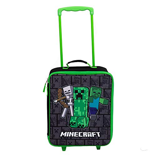 Bioworld MINECRAFT Rolling Luggage, 14' Pilot Case
