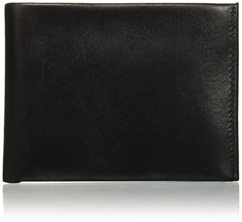 Perry Ellis Men's Portfolio RFID Smooth Passcase, Black, 1-SZ