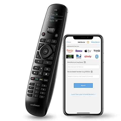 Sofabaton U2 Universal Remote Control with App Customization, Macro Button for Multiple Commands, All in one Remote for TVs/DVD//Blu-ray/STB/Projector Replacement