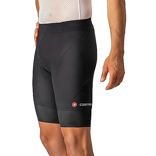 Castelli Men's Endurance 3 Short for Road and Gravel Biking l Cycling - Black - Large