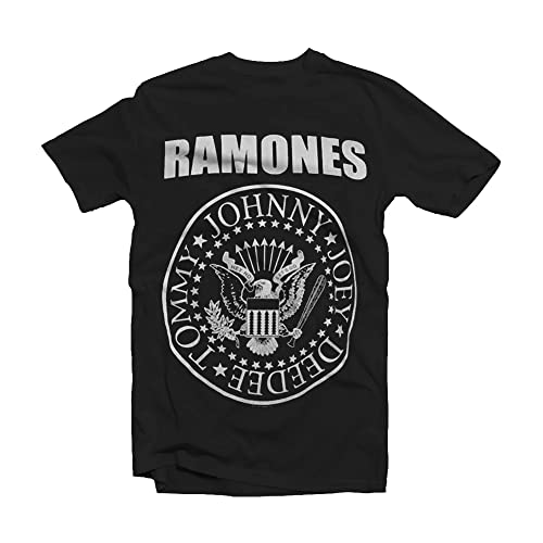 Impact Men's Ramones Presidential Seal T-Shirt, Black, Medium