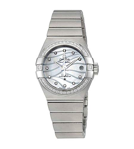 Omega Constellation Co-Axial Automatic Mother of Pearl Dial Ladies Watch 123.15.27.20.55.002