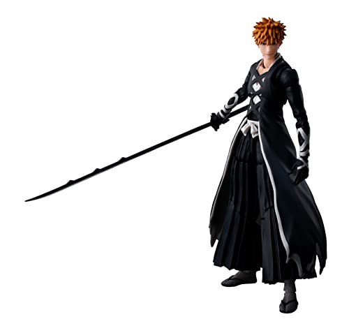 Tamashii Nations - Ichigo Kurosaki -Bankai Tensazagetsu- Bleach: Thousand-Year Blood War, Bandai Spirits S.H.Figuarts 6.1 Inch
