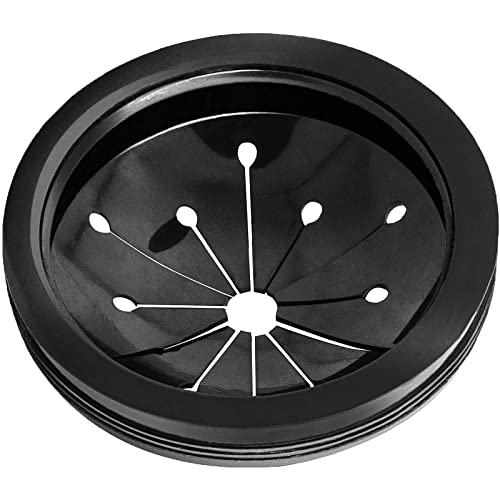Black Garbage Disposal Splash Guards Collar Sink Baffle, 3-1/8 Inch Kitchen Sink Drain Splash Guard, Multi-Function Kitchen Drain Plugs for GE, Whirlaway, Sinkmaster and Waste King