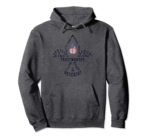 Scouting Law | US American Flag Scouting Law Pullover Hoodie