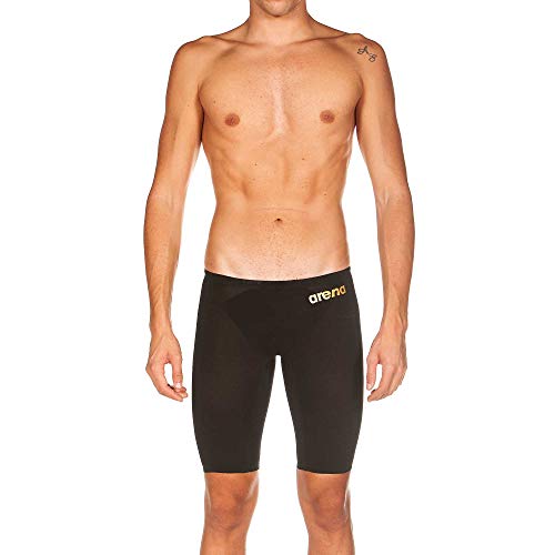ARENA Powerskin Carbon Air² Men's Jammers Racing Swimsuit, Black/Black/Gold, 30