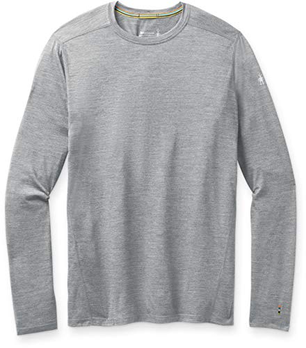 Smartwool SW000748545XL Men's Merino 150 Baselayer Long Sleeve Light Gray Heather XL