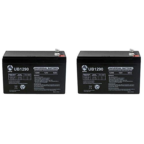 UPG 12V 9Ah SLA Battery Replacement for Cyberpower CP1500AVRLCD - 2 Pack