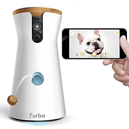 Furbo Dog Camera: Treat Tossing, Full HD Wifi Pet Camera and 2-Way Audio, Designed for Dogs, Compatible with Alexa (As Seen On Ellen)