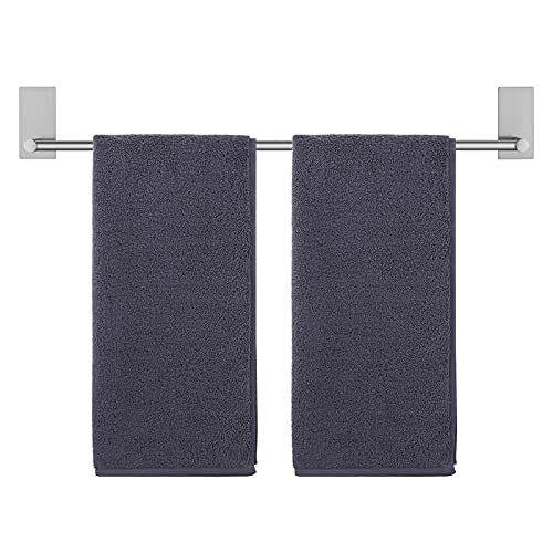 KES Self Adhesive Bathroom Towel Bar, No Drill Towel Bar 24-Inch for Bathroom Towel Hangers Stick on Sticky Towel Holder SUS304 Stainless Steel Rustproof Brushed Finish, A7000S60B-2