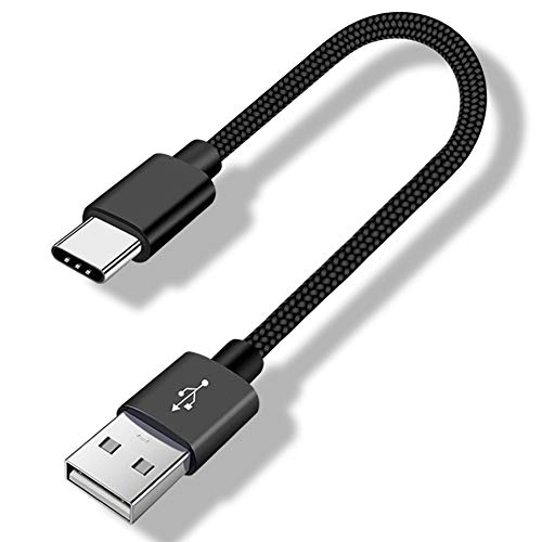 Short USB C Cable 1.5 FT for iPad Pro,Mini S21 S20 Z Flip,Power Bank,MacBook Air for Samsung Galaxy A10e A20 A21 A31 A41 A50 A71 S20 S10 S9,Moto G7 G6 Z3 Z,USB A to Type-C Charger Cord Charging Cable