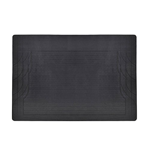 Motor Trend Heavy Duty Utility Cargo Liner Floor Mats for Car Truck SUV, Universal Trimmable to Fit, Foldable, Cargo & Trunk All Weather Protection, Black (MT-786-BK)