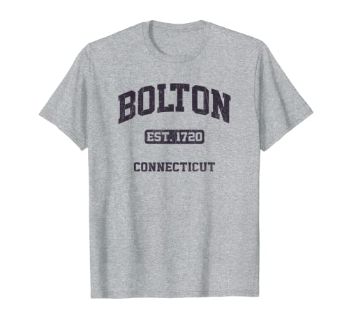 Bolton Connecticut CT vintage state athletic style T-Shirt