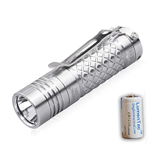 Eagletac D3C Clicky Titanium MKII 800 Lumen Ultra-Compact Everyday Carry Flashlight with LumenTac Battery