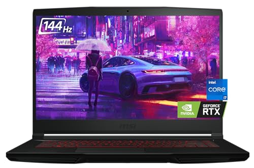 MSI Thin GF63 15.6' FHD Gaming Laptop, 144Hz, Intel Core i7-12650H(Beat i5-13420H), NVIDIA GeForce RTX 4060, 32GB RAM, 1TB NVMe SSD, WiFi 6, Backlit Keyboard, HDMI, RJ-45, Win 11, CUE Accessories