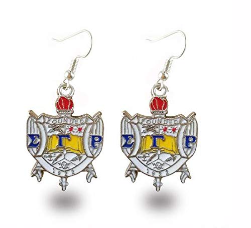 Sigma Gamma Rho Charm Crest Earrings