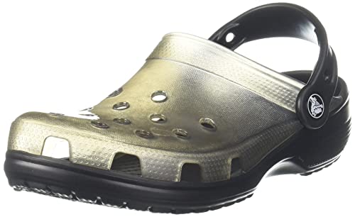 Crocs Unisex Men's and Women's Classic Translucent Clog, Black, 5 US