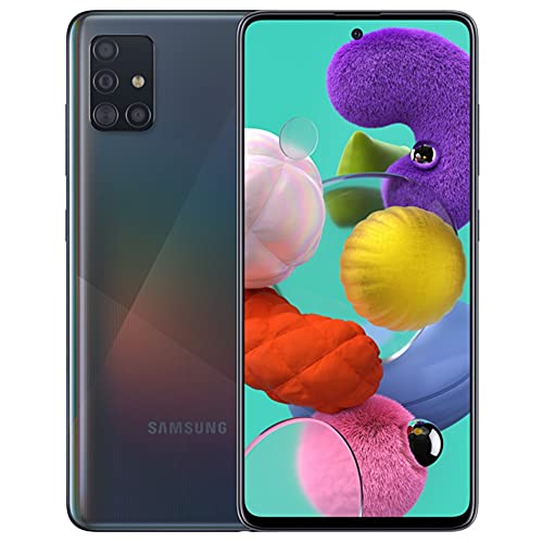 SAMSUNG Galaxy A51 128GB (6.5 inch) Display Quad Camera 48MP A515U Black Unlocked (Renewed), A51 128GB A515U