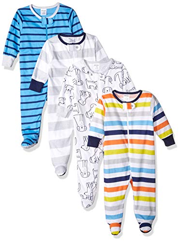 Onesies Brand baby boys 4-pack 'N Play Footies and Toddler Sleepers, Dog, 6-9 Months US