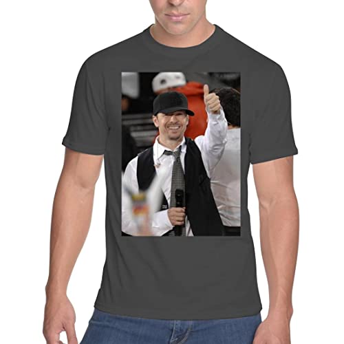 Middle of the Road Donnie Wahlberg - Men's Soft & Comfortable T-Shirt SFI #G332248, Black, Large