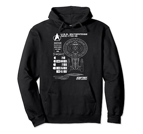 Star Trek: The Next Generation U.S.S. Enterprise Schematic Pullover Hoodie