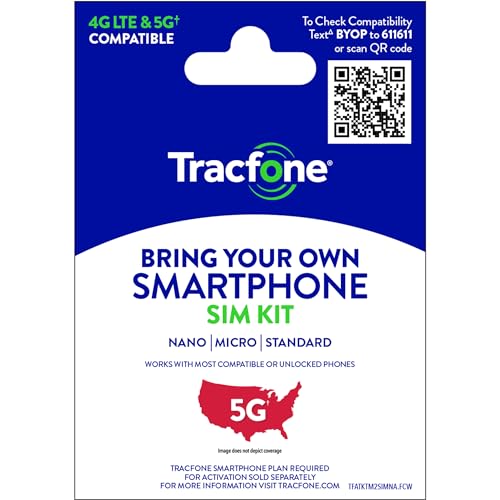 Tracfone Bring Your Own Phone Prepaid SIM Kit | 3-in-1 CDMA/GSM Sim Cards