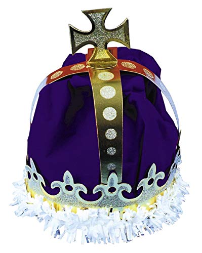 Royal King's Crown (blue) Party Accessory (1 count)