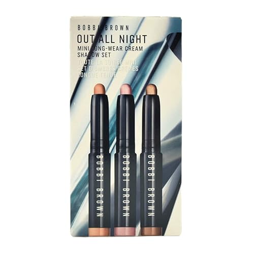 Bobbi Brown Out All Night Mini Long-Wear Cream Shadow Gift Set- Cashew, Golden Pink, and Golden Bronze