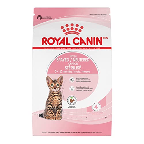 Royal Canin Feline Health Nutrition Spayed/Neutered Dry Cat Food for Kittens, 2.5 lb bag