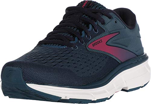 Brooks Women's Dyad 11 Running Shoe - Blue/Navy/Beetroot - 8 X-Wide