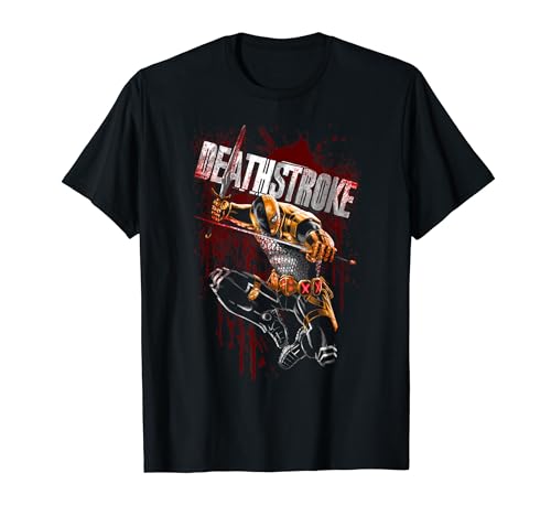 Batman Deathstroke Blood Splattered T-Shirt