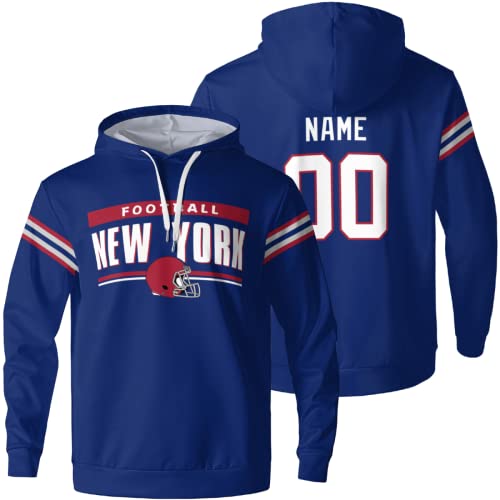 ANTKING New York Hoodies Personalized Sweatshirt Customized Any Name Any Number Gifts for Men Kids