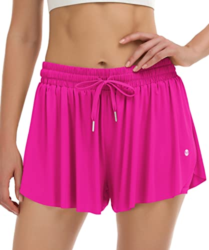 Sport Comfy Running Flowy Shorts for Women Casual Summer - Butterfly Lounge Preppy Athletic Shorts