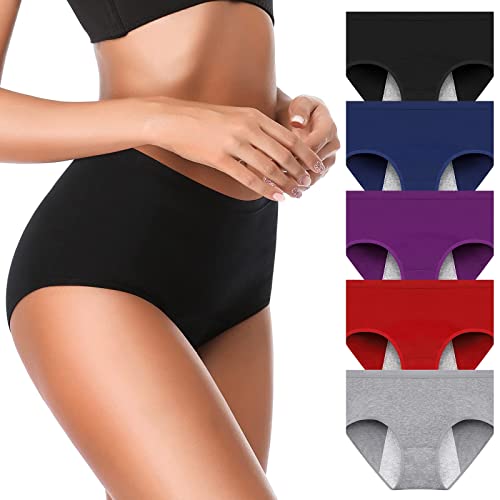 OLIKEME Women Breathable Leakproof PantiesLadies Briefs Panty US Size Medium