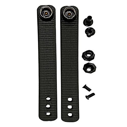 HolsterBuilder IWB Soft Belt Loops - Holster Accessories with Dot Cap for Better Security - Heavy-Duty Holster Clip Works with 1.5' & 1.75' Belts - Kydex & Sheath Belt Loops with Hardware Kit (Pair)