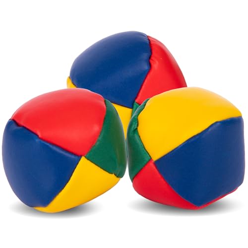 ArtCreativity Juggling Balls for Beginners and Professional | Learning Toy | Set of 3 | Juggle Clubs Kits for Kids and Adults | Multi-Colored | Easter Basket Stuffers for Kids and Adults, Classroom