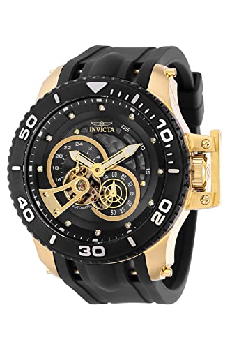 Invicta Men's Pro Diver 50mm Silicone Automatic Watch, Black (Model: 36114)